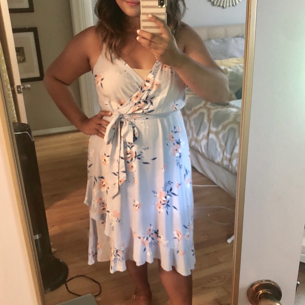 Torrid Dress in Floral Cornflower Blue